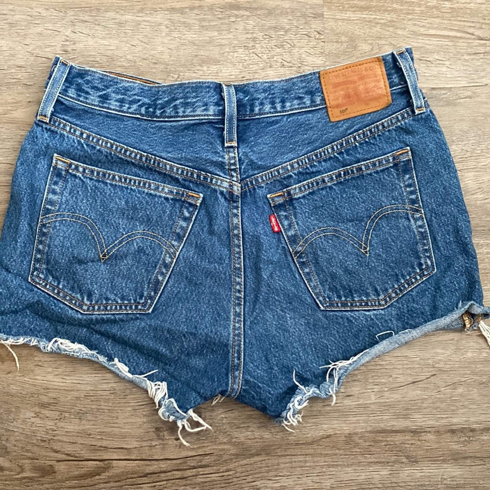 Levi’s 501 Premium Denim Short Vintage Made In San Francisco Blue Denim Size 29